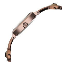 Titan Raga Viva Women's Watch Analog Rose Gold Dial With Brown Stainless Steel  Band , 2576QM01