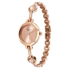 Titan Raga Viva Women's Watch Analog Rose Gold Dial With Rose Gold Stainless Steel  Band, 2576WM02