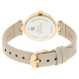 Titan Women's Watch Raga Collection Analog, Rose Gold Dial White Leather Strap, 2579WL01