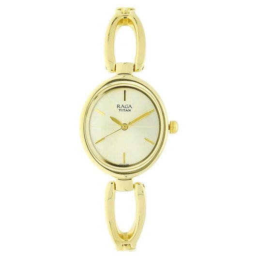 Titan, Women, Analog, Watch, Champagne Dial, 2579YM01