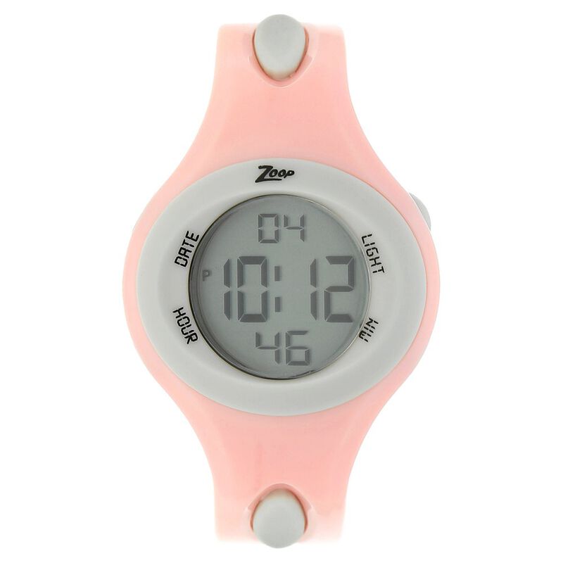 Zoop By Titan Kid's Watch Digital Dial With Pink PU Strap, 26012PP02