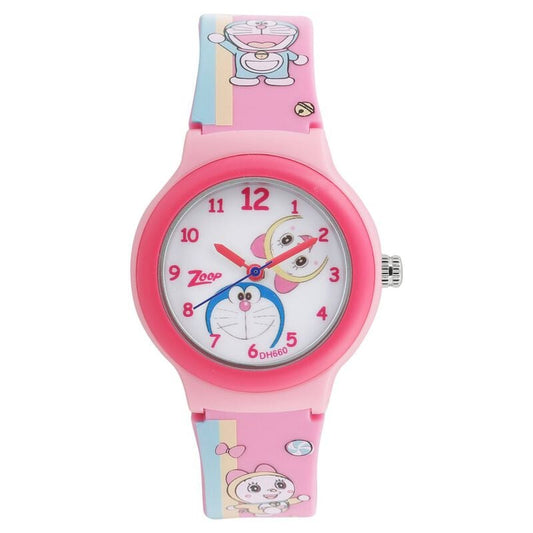 Zoop, Kids, Analog, Watch, White Dial, Polyurethane Strap, 26013PP03