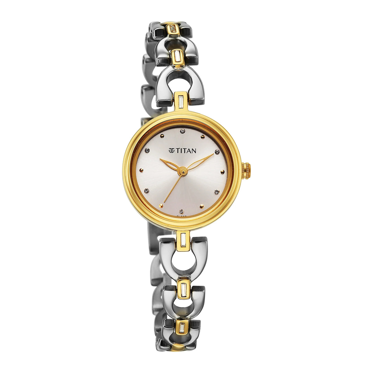 Titan Quartz Analog Women's Watch with Day and Date Display and Mother Pearl Dial with Metal Strap,2601BM01