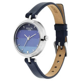 Titan Raga Viva Analog Women's Watch, Blue Dial Leather Strap, 2606SL02