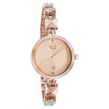 Titan Women's Watch Raga Collection Analog, Rose Gold Dial Rose Gold Stainless Strap, 2606WM01