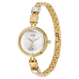 Titan Women's Watch Raga Silver Dial Gold Stainless Steel Strap Watch, 2606YM01