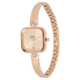 Titan Women's Watch Raga Collection Analog, Rose Gold Dial Rose Gold Stainless Strap, 2607WM01