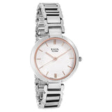 Titan Women's Watch Raga Collection Analog, White Dial Silver Stainless Strap, 2608SM01