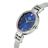 Titan Women's Watch Raga Blue Dial Silver Stainless Steel Strap Watch, 2608SM02