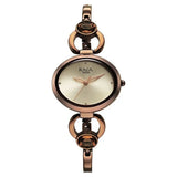 Titan Women's Watch Raga Viva Collection, Champagne Dial Brown Stainless Steel Band, 2621QM02