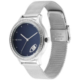 Titan Women's Watch Sparkle Collection Analog, Dark Blue Dial Silver Stainless Strap, 2634 - view 3