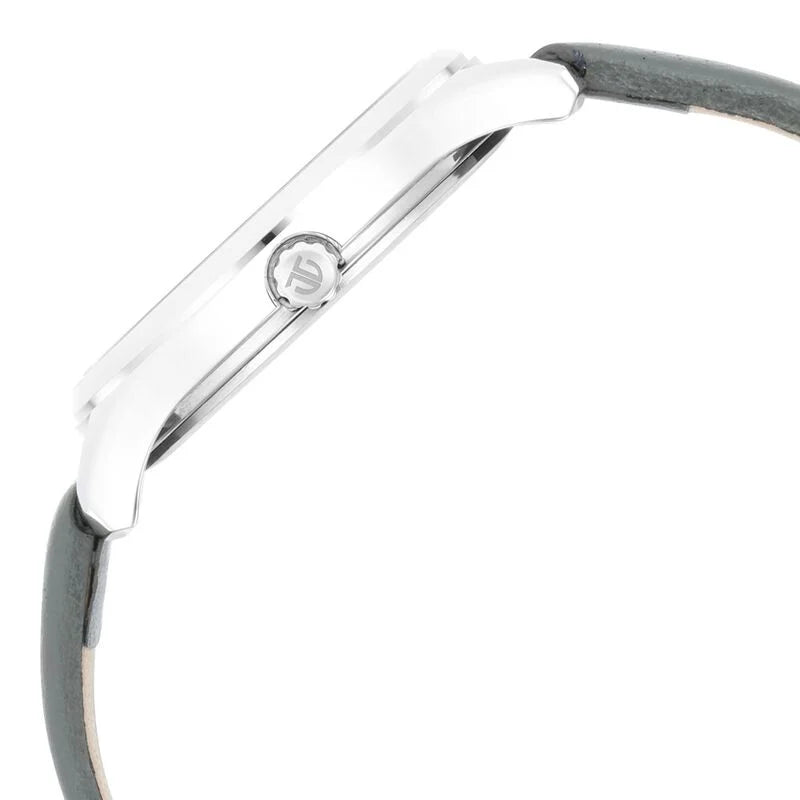 Titan Trendsetters Women's Watch Silver Dial With Grey Leather Strap, 2639SL11