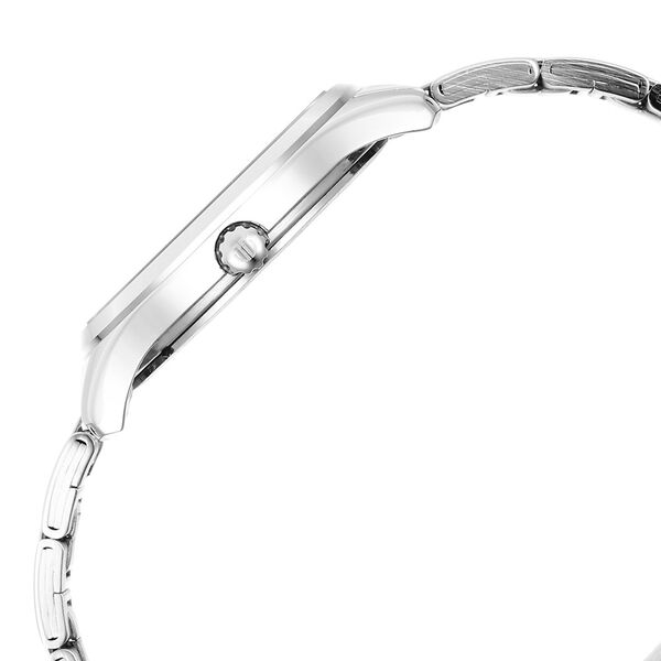 Titan Workwear Women's Watch Analog Silver Dial With Silver Stainless Steel  Band, 2639SM09