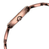 Titan Women's Watch Raga Viva Collection, Rose Gold Dial Brown Stainless Steel  Strap, 2642QM01
