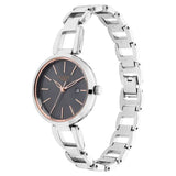 Titan Women's Watch Raga Viva Collection, Gun Dial Silver Stainless Steel  Strap, 2642SM01