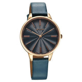 Titan Women's Watch Analog Blue Dial with Blue Leather Strap, 2648WL08