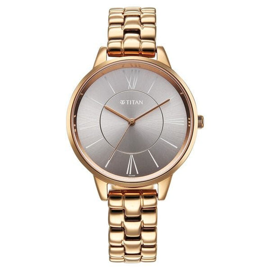 Titan, Women, Analog, Watch, Grey Dial, Stainless steel Strap, 2648WM10