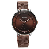 Titan Women's Watch Brown Dial Brown Stainless Steel Strap Watch, 2651KM02 - view 2