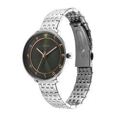 Titan Marhaba Arabic Green Dial Silver Stainless Steel Strap Watch for Women, 2651SM06 - view 3