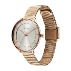 Titan Marhaba Arabic Brown Dial Gold Stainless Steel Strap Watch for Women, 2651WM09 - view 3