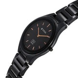 Titan Women's Edge Watch Analog Glossy Black Dial With Black Ceramic Band, 2653NC01