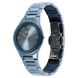 Titan Edge Ceramic Women's Watch Analog Blue Dial with Blue Ceramic Band, 2653QC07
