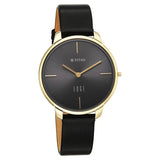 Titan Women's Analog Watch, Black Dial with Leather Strap, 2654QL01