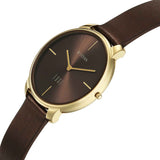 Titan Women's Analog Watch, Brown Dial with Leather Strap, 2654QL02