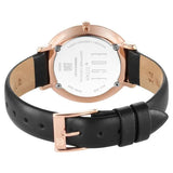Titan Women's Edge Watch Analog Black Dial With Black Leather Strap, 2655WL01