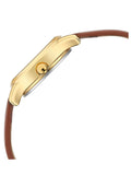 Titan Women's Watch Analog White Dial With Tan Leather Strap, 2656YL01