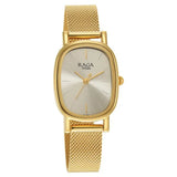 Titan Women's Raga Viva Collection Analog Watch, Champagne Dial & Golden Stainless Steel Strap, 2665YM01