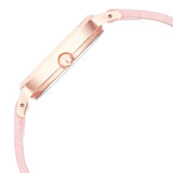 Titan Women's Watch Raga White Dial Pink Leather Strap Watch, 2666WL01