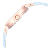 Titan Women's Watch Raga White Dial Blue Leather Strap Watch, 2666WL02