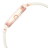Titan Women's Watch Raga Mother of Pearl Dial Beige Leather Strap Watch, 2666WL03
