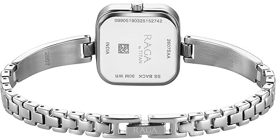 Titan Raga Women's Watch Silver Dial With Silver Metal Strap,2607SM02