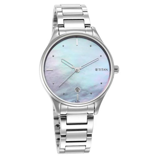 Titan, Men's, Analog Watch, Silver Dial, with Stainless Steel Band, TI-2670SM11