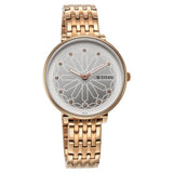 Titan Marhaba Women's Watch Analog Silver Dial With Rose Gold Stainless Steel Band, 2673WM02