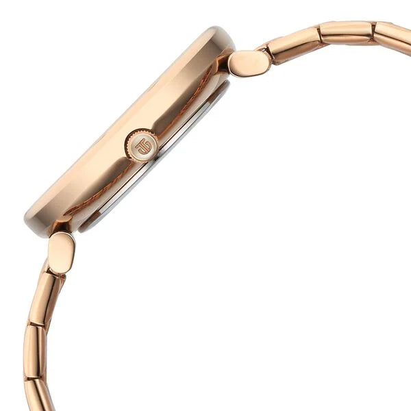 Titan Marhaba Women's Watch Analog Silver Dial With Rose Gold Stainless Steel Band, 2673WM02