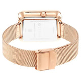 Titan Women's Watch Raga Wander Black Mother of Pearl Dial Rose Gold Stainless Steel Strap Watch, 2676WM01