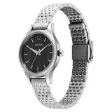 Titan Women's Watch Analog Black Dial with Silver Stainless Steel Band, 2679SM02