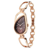 Titan Women's Watch Raga Chic Collection, Brown Dial Rose Gold Stainless Steel  Strap, 2688WM01