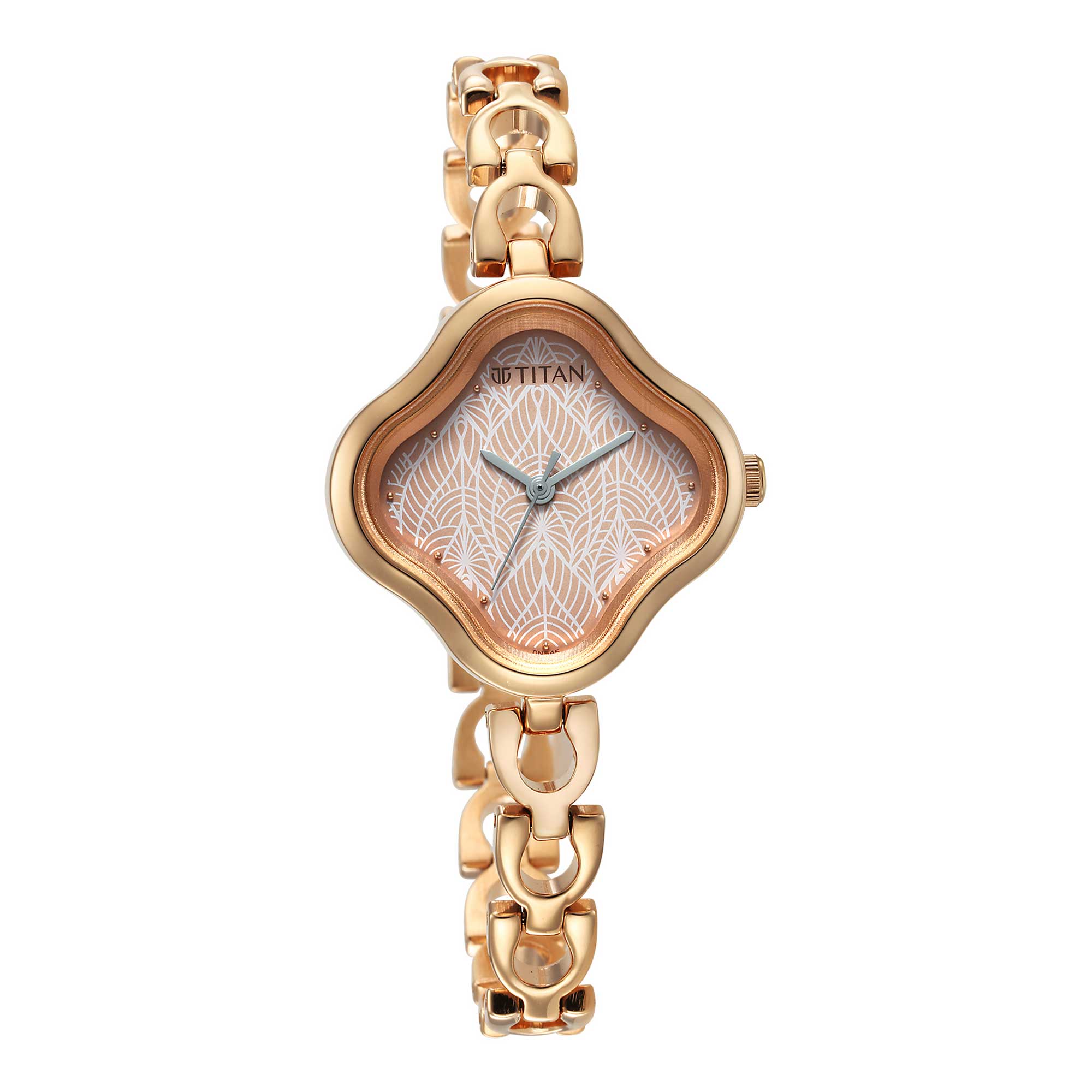 Titan Karishma Festive 23, Brown Dial Rose Gold Stainless Steel  Strap Watch for Women,270 - view 2