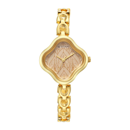 Titan, Women, Analog, Watch, Brown Dial, Stainless steel Strap, 2701YM01