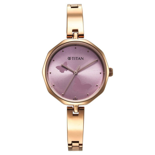 Titan, Women, Analog, Watch, Pink Dial, Stainless steel Strap, 2702WM02