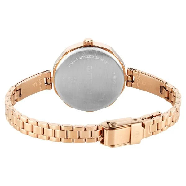 Titan Karishma Women's Watch Analog Pink Dial With Rose Gold Stainless Steel Band, 2702WM02