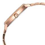 Titan Secluded Quartz Analog Women's Watch with Rose Gold Dial and Rose Gold Stainless Steel Strap, 2703WM01