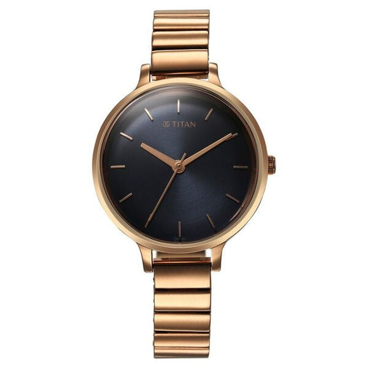 Titan, Women, Analog, Watch, Blue Dial, Stainless steel Strap, 2709WM01