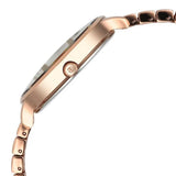 Titan Secluded Women's Watch Analog Blue Dial with Rose Gold Stainless Steel Band, 2709WM01