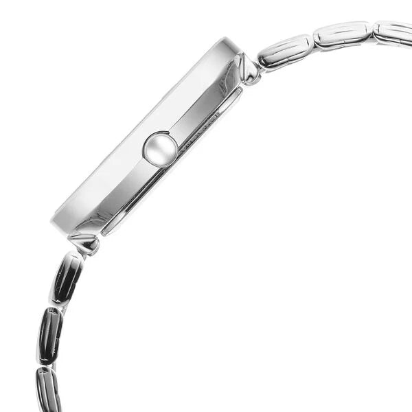 Titan Purple Stackables Women's Watch Analog White Dial With Silver Stainless Steel Band, 2715SM01