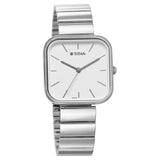 Titan Purple Stackables Women's Watch Analog White Dial With Silver Stainless Steel Band, 2715SM01